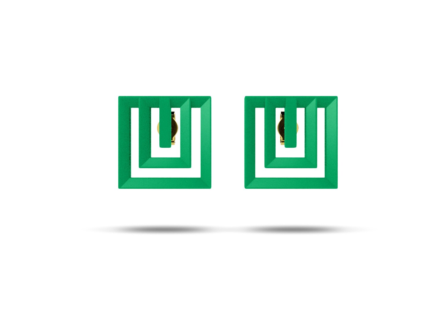 HOFFMANN SQUARE EAR STUDS – Bild 4