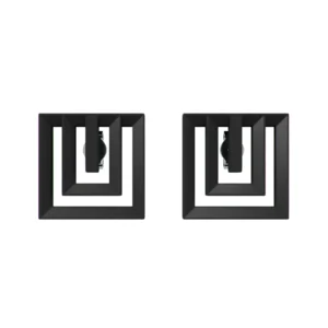 HOFFMANN SQUARE EAR STUDS