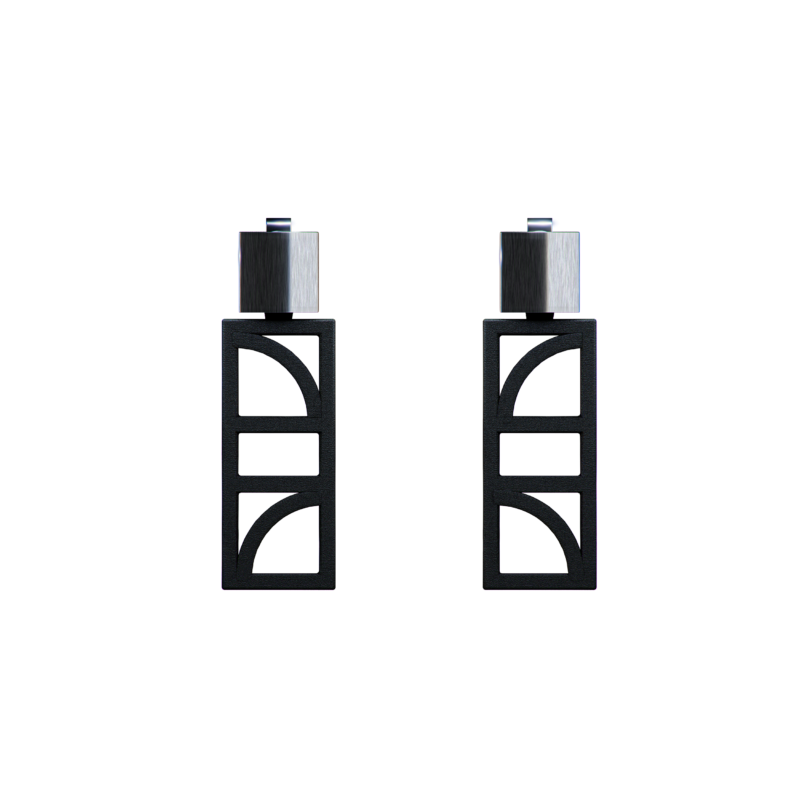 WASSILY EAR STUDS - Silber